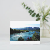 Fluss in Serbien Postkarte (Stehend Vorderseite)