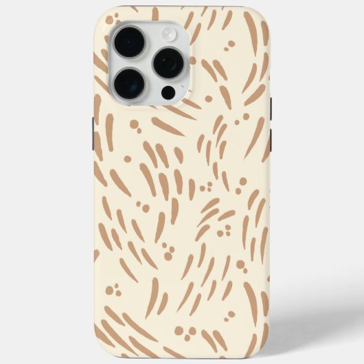 Fluss in Tan und Creme Case-Mate iPhone Hülle (Rückseite)