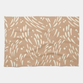 Fluss in Tan und Creme Geschirrtuch (Horizontal)