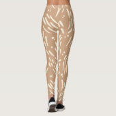 Fluss in Tan und Creme Leggings (Rückseite)