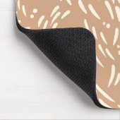 Fluss in Tan und Creme Mousepad (Ecke)