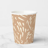 Fluss in Tan und Creme Pappbecher (Links)