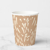 Fluss in Tan und Creme Pappbecher (Rechts)