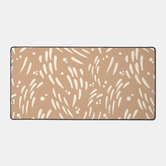 Fluss in Tan und Creme Schreibtischunterlage (Vorderseite)