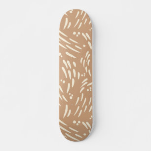 Fluss in Tan und Creme Skateboard
