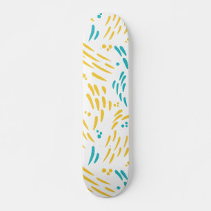 Fluss in Türkis und Gelb Skateboard