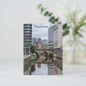 Fluss Irwell - The Salford Manchester Boundary Postkarte (Stehend Vorderseite)