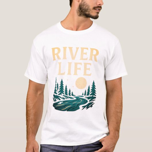 Fluss ist der grundlegende T - Shirt der Menschen (Vorderseite)