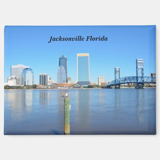 Fluss Jacksonville Florida Magnet (Vorderseite)
