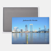 Fluss Jacksonville Florida Magnet (Vorderseite/Rückseite)