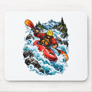 Fluss-Kajak-Abenteuer für Paddler Mousepad