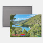 Fluss Krka in Kroatien, Reise Magnet (Vorderseite/Rückseite)