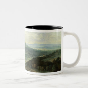 Fluss-Landschaft, 1697 Zweifarbige Tasse