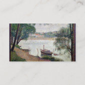 Fluss-Landschaft Georges Pierre Seurat | mit einer Visitenkarte (Rückseite)