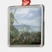 Fluss-Landschaft Ornament Aus Metall (Links)