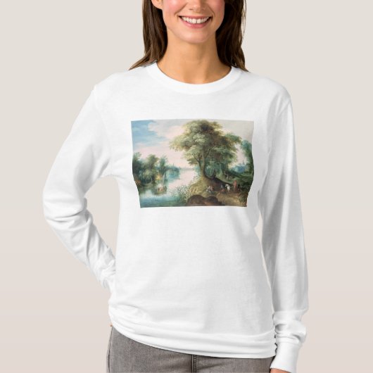 Fluss-Landschaft T-Shirt (Vorderseite)