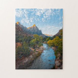 Fluss Landschaftlich Puzzles Kunstkomplex Jigsaw