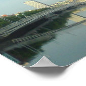 Fluss Liffey im Stadtzentrum von Dublin Poster (Ecke)