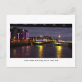 Fluss Liffey Irland, IFSC & Dublin Port Postkarte (Vorderseite)