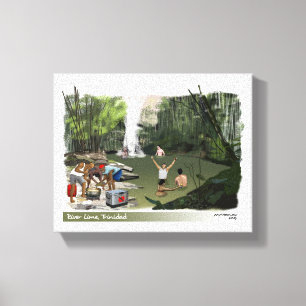 Fluss Limon, Trinidad Leinwanddruck