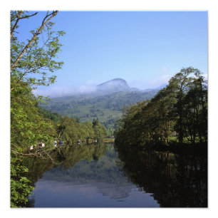 Fluss Lochay Killin Scotland Fotodruck