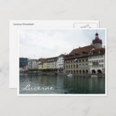 Fluss Lucerne Postkarte (Vorne/Hinten)