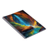 Fluss, majestätische Höhle Notizblock (Rechte Seite)