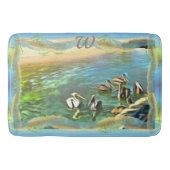 Fluss Meets Ocean 0330 Badematte (Vorderseite)