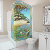 Fluss Meets Ocean 0330 Duschvorhang (Beispiel)