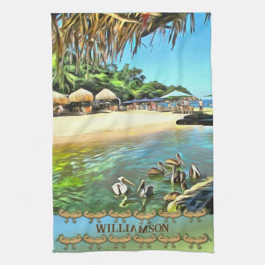 Fluss Meets Ocean 0330 Geschirrtuch (Vertikal)