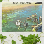 Fluss Meets Ocean 0330 Geschirrtuch (Gefaltet)