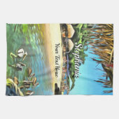 Fluss Meets Ocean 0330 Geschirrtuch (Horizontal)