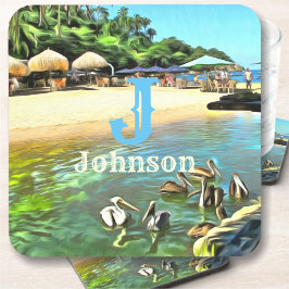 Fluss Meets Ocean 0330 Getränkeuntersetzer