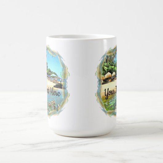 Fluss Meets Ocean 0330 Kaffeetasse (Mittel)