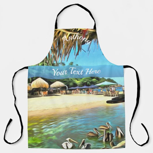 Fluss Meets Ocean 0330 Schürze (Vorderseite)