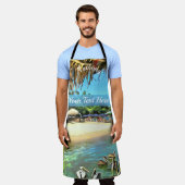 Fluss Meets Ocean 0330 Schürze (Getragen)