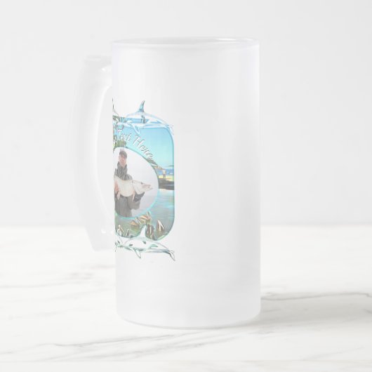 Fluss Meets Ocean Fishing 0330 Mattglas Bierglas (Vorderseite Links)