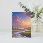 Fluss Merges mit dem Serensee Postkarte (Stehend Vorderseite)