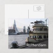 Fluss Meuse, Rotterdam Postkarte (Vorne/Hinten)