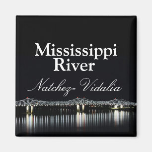 Fluss Mississipi-Brücke - Natchez Vidalia Magnet