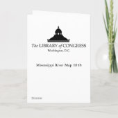 Fluss Mississipi-Karte 1858 Karte (Rückseite)