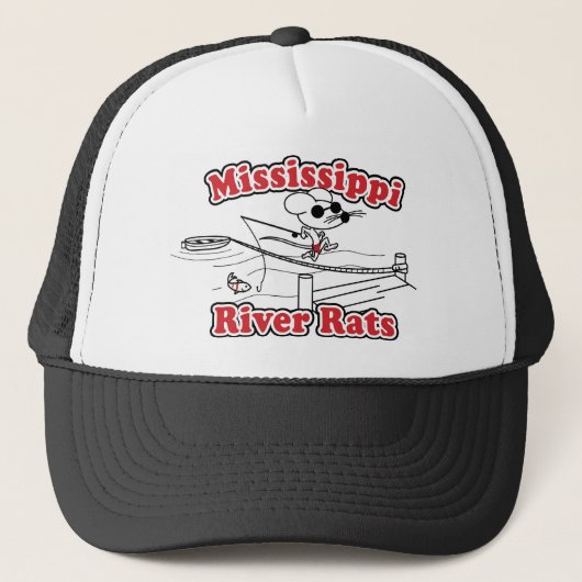 Fluss Mississipi-Ratte Truckerkappe (Vorderseite)