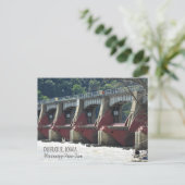 Fluss Mississippi in Dubuque Iowa Postkarte (Stehend Vorderseite)