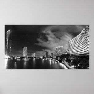 "Fluss mit Ansicht" Fotodruck Poster