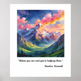 Fluss mit dem Kopf Poster