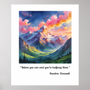 Fluss mit dem Kopf Poster