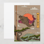 Fluss mit dem Wind Koinobori Einladung (Vorne/Hinten)