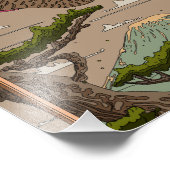 Fluss mit dem Wind Koinobori Fotodruck (Ecke)