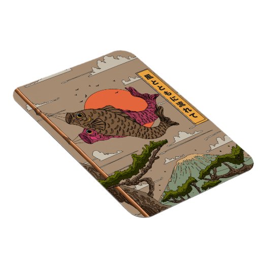 Fluss mit dem Wind Koinobori Magnet (Rechte Seite)