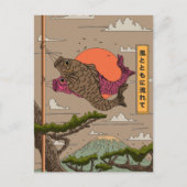 Fluss mit dem Wind Koinobori Postkarte (Vorderseite)